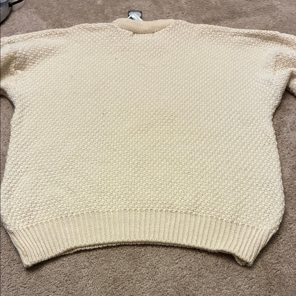 Cozy Cream Cable Knit Sweater Callan Knitwear Ireland NWT size XL - Picture 6 of 7